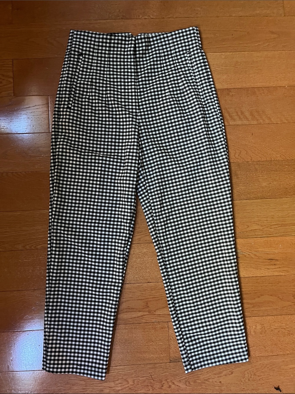 Zara Black & White Gingham Pants
